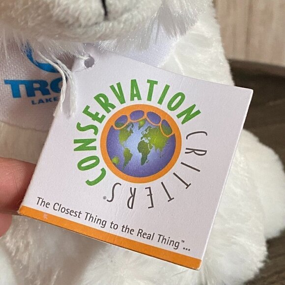 Wildlife Artists Trout Lake Camps Arctic Fox Plush Stuffed Animal Toy White 6'' - Picture 12 of 13